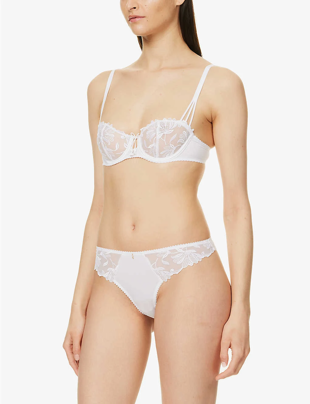 Aubade Lovessence Floral-embroidered Stretch-woven Thong 4 Aubade Lovessence Floral-embroidered Stretch-woven Thong - Image 2