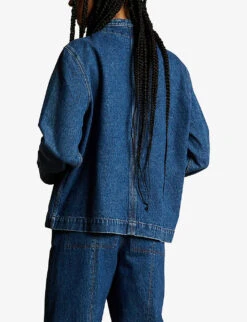 Soeur Utrecht High-neck Denim Jacket -Ress Clothing Shop R04125787 BLUE ALT02