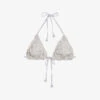 Ted Baker Lileth Frilled Triangle Stretch-woven Bikini Top -Ress Clothing Shop R04126385 WHITE M