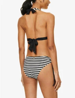 Max Mara Alma Striped Bikini Top -Ress Clothing Shop R04127777 WHITE ALT03