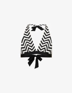 Max Mara Alma Striped Bikini Top