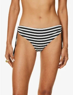 Max Mara Sibilla Striped Bikini Bottoms -Ress Clothing Shop R04127778 WHITE ALT02
