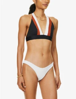 Max Mara Albina Triangle-cup Bikini Top -Ress Clothing Shop R04127779 BLACK ALT02
