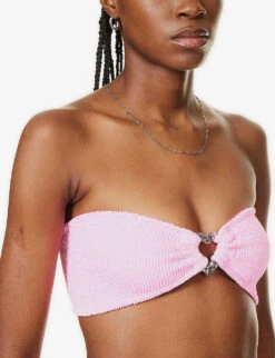 Nicole Seersucker Bikini -Ress Clothing Shop R04130307 BUBBLEGUMSILVER ALT05