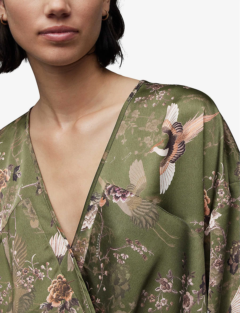 AllSaints Penny Peggy V-neck Regular-fit Recycled-polyester Top 7 AllSaints Penny Peggy V-neck Regular-fit Recycled-polyester Top - Image 5