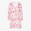 Seafolly Silk Road Floral-print Cotton-blend Mini Dress 2 Seafolly Silk Road Floral-print Cotton-blend Mini Dress -Ress Clothing Shop R04131521 PARFAITPINK M