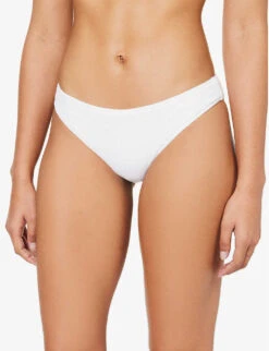 Seafolly Sea Dive Mid-rise Bikini Bottoms -Ress Clothing Shop R04131532 WHITE ALT02