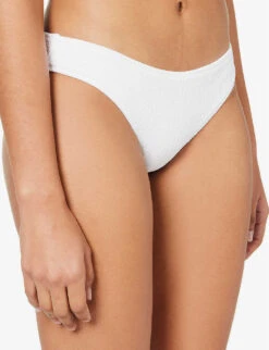 Seafolly Sea Dive Mid-rise Bikini Bottoms -Ress Clothing Shop R04131532 WHITE ALT04