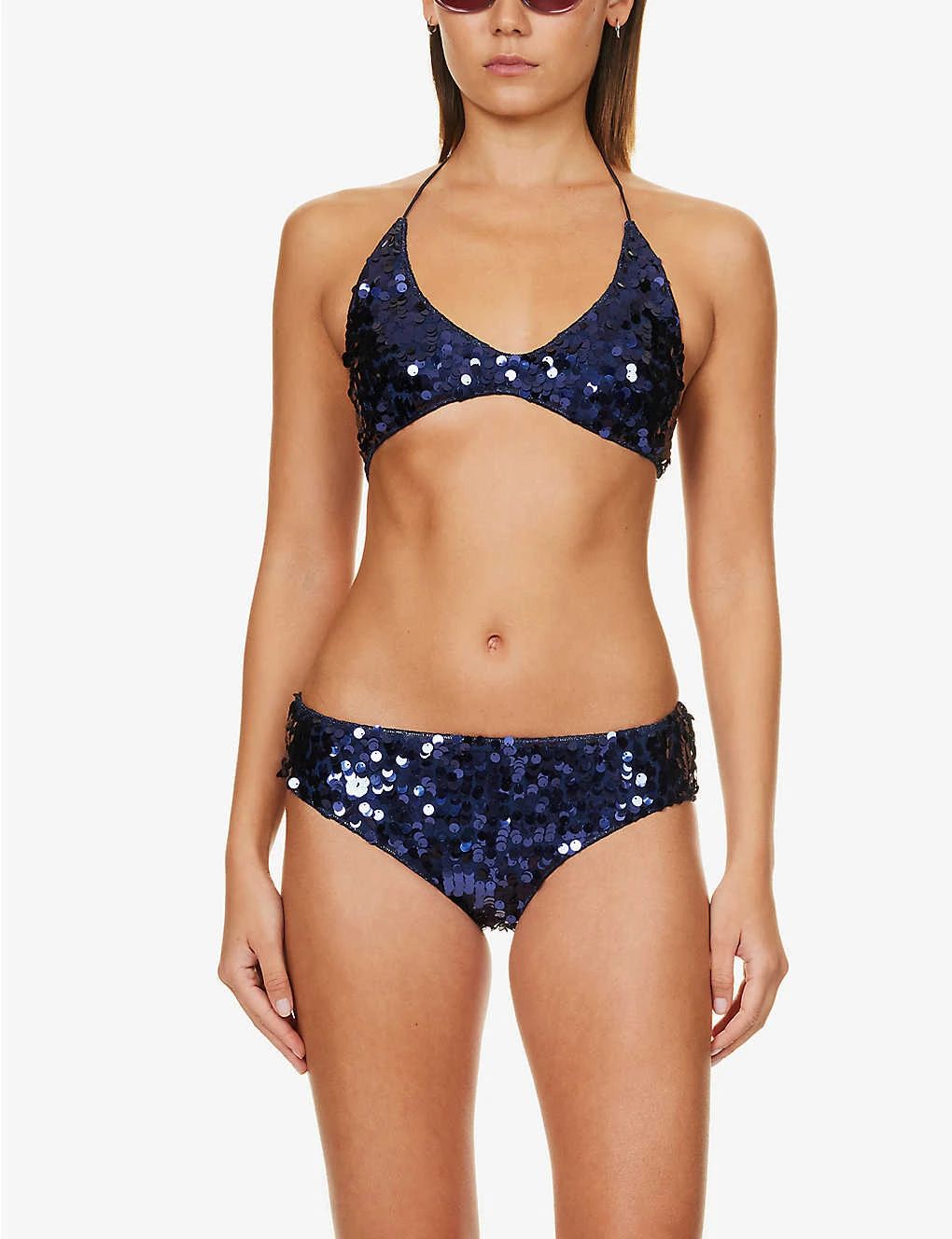 OSEREE Sequin-embellished Mid-rise Bikini Set 4 OSEREE Sequin-embellished Mid-rise Bikini Set - Image 2