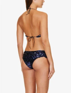 OSEREE Sequin-embellished Mid-rise Bikini Set 8 OSEREE Sequin-embellished Mid-rise Bikini Set -Ress Clothing Shop R04132780 BLUENAVY ALT02