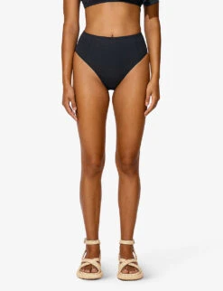By Malina Denise High-rise Bikini Bottoms -Ress Clothing Shop R04133199 BLACK ALT02