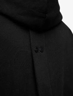 AllSaints Lee Lace-trim Organic Cotton-blend Hoody -Ress Clothing Shop R04134808 BLACK ALT04