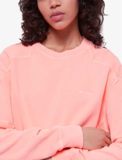 THE KOOPLES Embroidered-logo Crew-neck Cotton Sweatshirt -Ress Clothing Shop R04135412 ORA57 ALT04