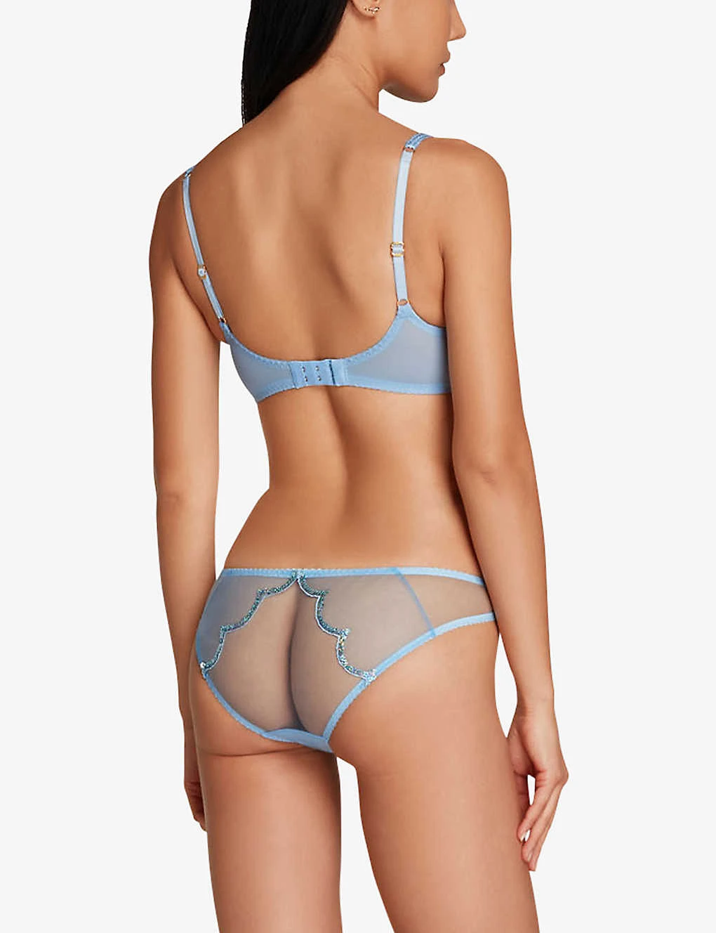 AGENT PROVOCATEUR Lorna Party Underwired Scalloped Tulle Bra 6 AGENT PROVOCATEUR Lorna Party Underwired Scalloped Tulle Bra - Image 4