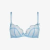 AGENT PROVOCATEUR Lorna Party Underwired Scalloped Tulle Bra 2 AGENT PROVOCATEUR Lorna Party Underwired Scalloped Tulle Bra -Ress Clothing Shop R04135477 BABYBLUEIRIDESCENT M