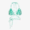 Faithfull The Brand Marzia Abstract-print Stretch-recycled Polyamide Bikini Top -Ress Clothing Shop R04135572 TULLIPRINTGREEN M