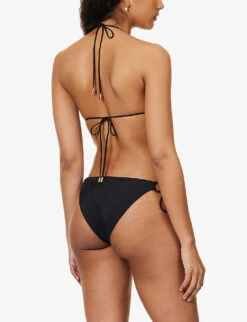 Zimmermann Ginger Ring Hoop-embellished Bikini -Ress Clothing Shop R04136573 NOIR ALT03