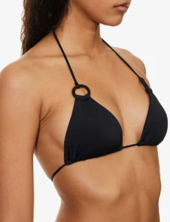 Zimmermann Ginger Ring Hoop-embellished Bikini -Ress Clothing Shop R04136573 NOIR ALT04