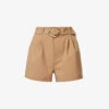 Paige Neva Mid-rise Stretch-woven Shorts -Ress Clothing Shop R04136640 NEWCAMEL M