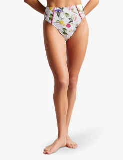 Ted Baker Rosaby High-rise Bikini Bottoms -Ress Clothing Shop R04136806 WHITE ALT02