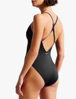 Ted Baker Maabel Panelled One-piece Swimsuit -Ress Clothing Shop R04139016 BLACK ALT02
