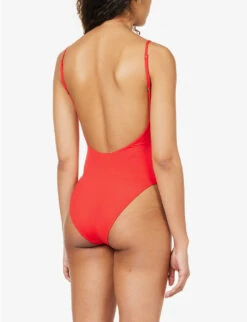 Melissa Odabash Nerano Lace-up Swimsuit -Ress Clothing Shop R04139928 RED ALT03
