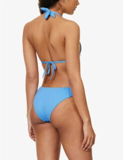 Siena Triangle Recycled Polyamide-blend Bikini Top 10 Siena Triangle Recycled Polyamide-blend Bikini Top -Ress Clothing Shop R04142209 BLUBLU ALT03