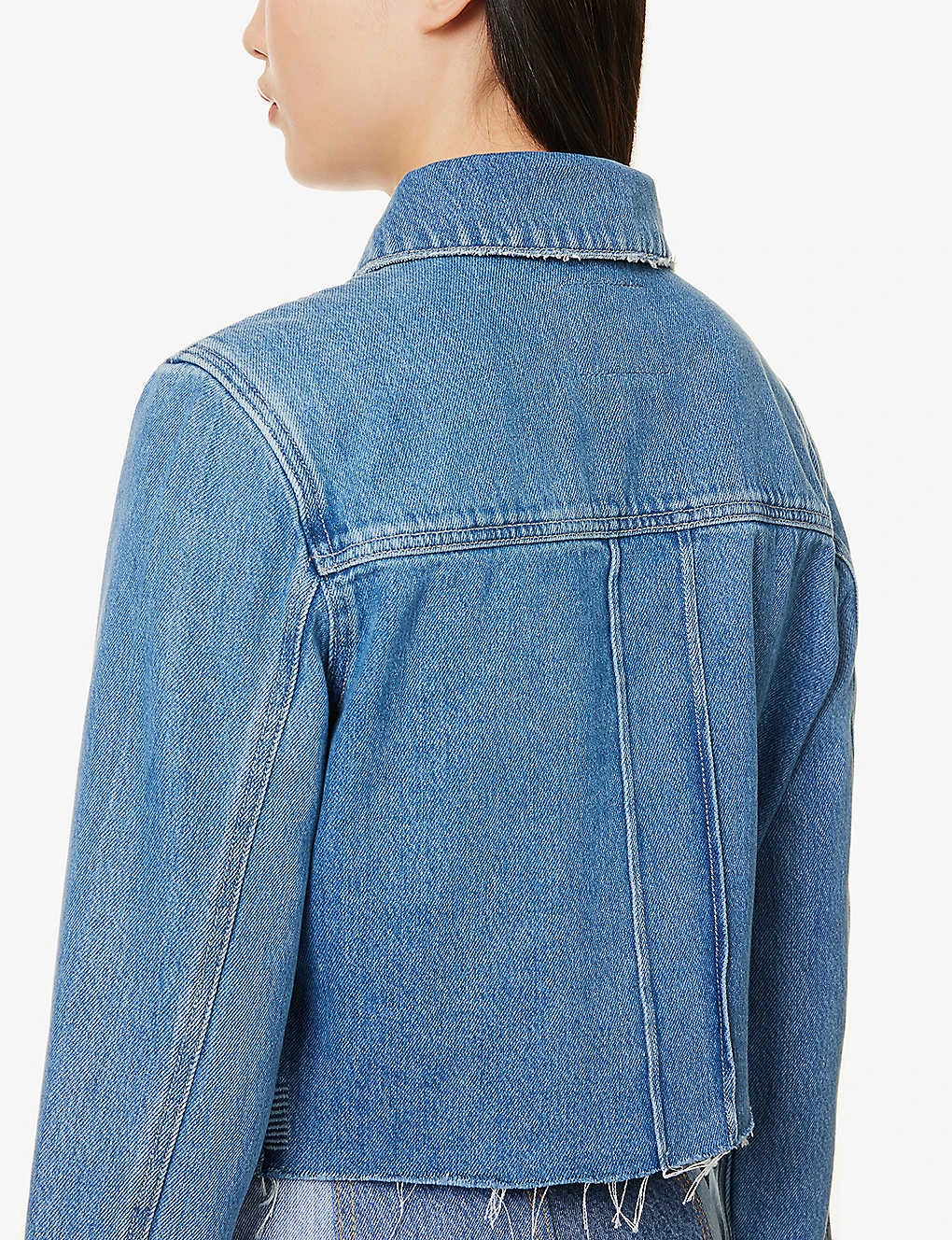 Paige Rowan Patch-pocket Cotton-blend Denim Jacket 7 Paige Rowan Patch-pocket Cotton-blend Denim Jacket - Image 5