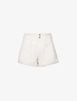 Paige Brooklyn Mid-rise Stretch-cotton And Rayon-blend Denim Shorts