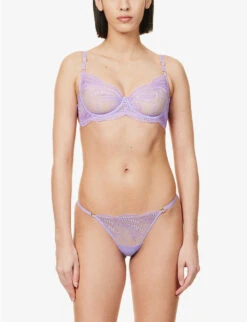 BLUEBELLA Rafaela Floral-embroidered Stretch-mesh Bra 9 BLUEBELLA Rafaela Floral-embroidered Stretch-mesh Bra -Ress Clothing Shop R04144712 PURPLEROSE ALT02