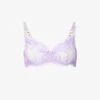 BLUEBELLA Rafaela Floral-embroidered Stretch-mesh Bra