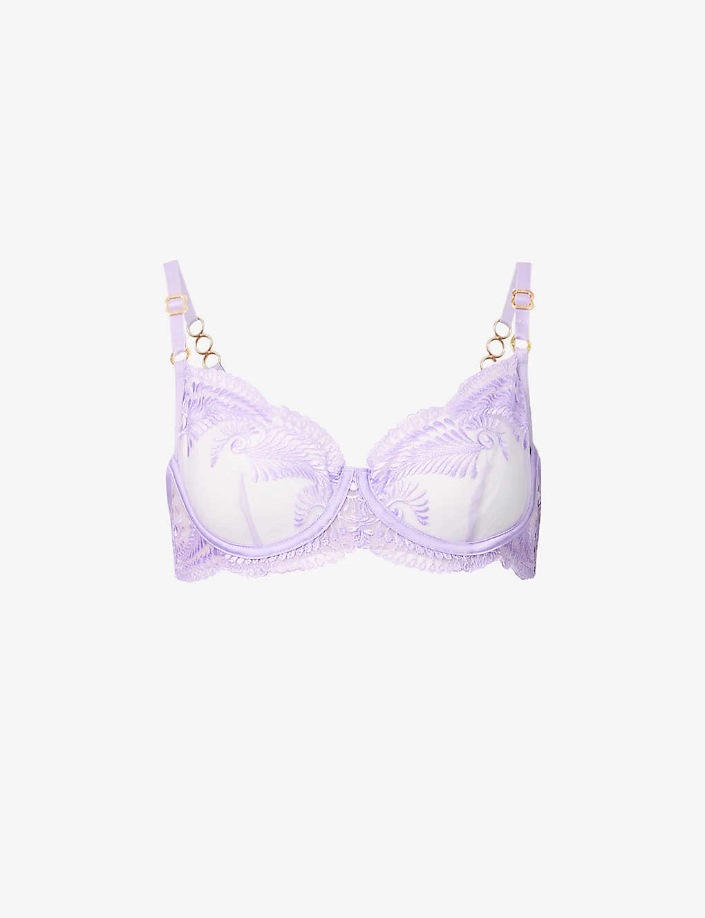 BLUEBELLA Rafaela Floral-embroidered Stretch-mesh Bra 3 BLUEBELLA Rafaela Floral-embroidered Stretch-mesh Bra