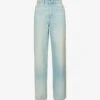 Kenzo Wide-leg Mid-rise Jeans -Ress Clothing Shop R04145430 STONEBLUE M