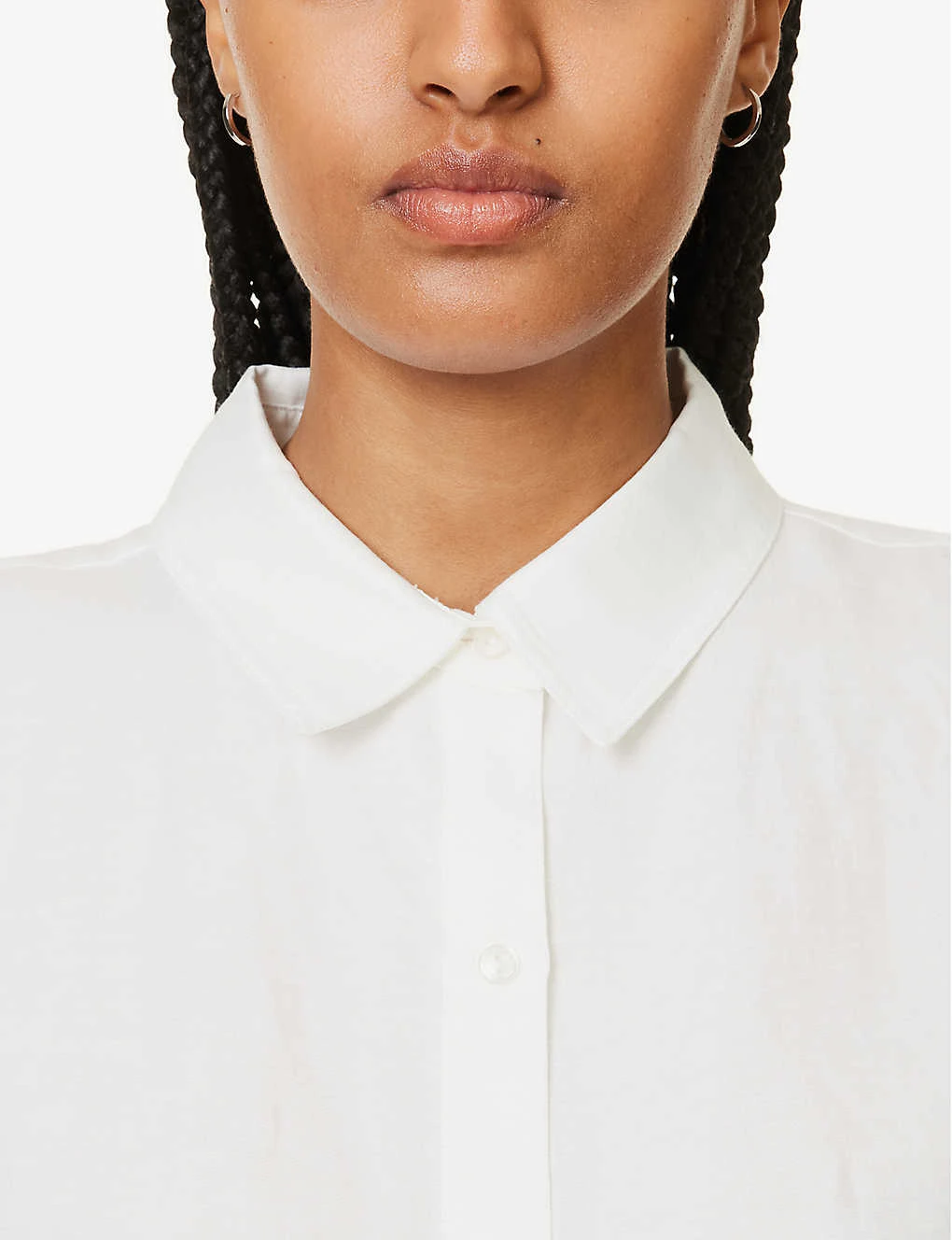 ANINE BING Bruni Curved-hem Linen-blend Shirt 6 ANINE BING Bruni Curved-hem Linen-blend Shirt - Image 5