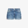 FRAME Le Grand Garcon Mid-rise Denim Shorts -Ress Clothing Shop R04146435 DELAMO M
