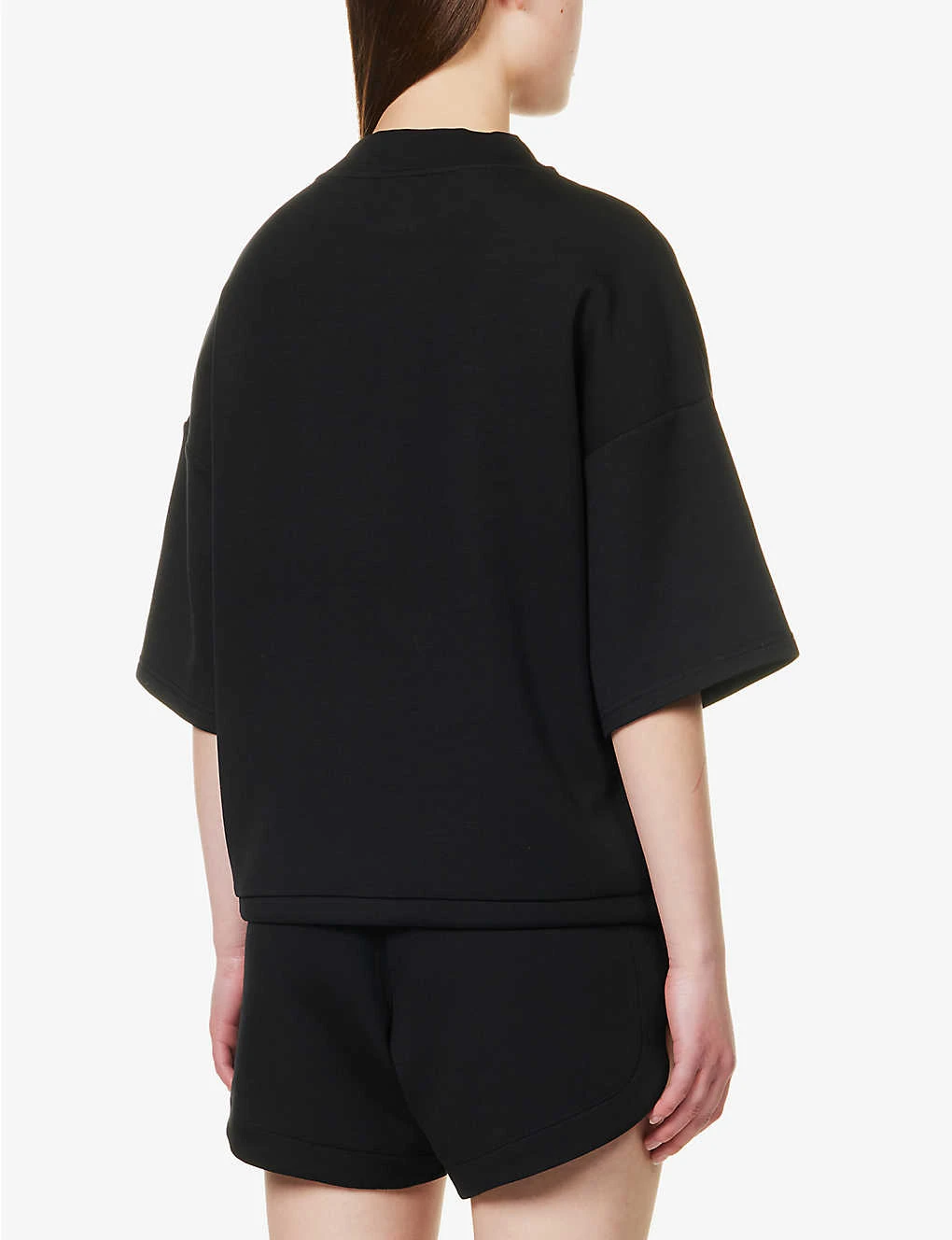 Varley Alden Dropped-shoulders Stretch-jersey Sweatshirt 6 Varley Alden Dropped-shoulders Stretch-jersey Sweatshirt - Image 4