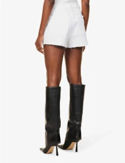 GOOD AMERICAN Good '90s High-rise Stretch-denim Shorts 14 GOOD AMERICAN Good '90s High-rise Stretch-denim Shorts -Ress Clothing Shop R04147935 WHITE001 ALT04