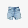 GOOD AMERICAN Good 90s Mid-rise Stretch-denim Shorts -Ress Clothing Shop R04147936 INDIGO433 M