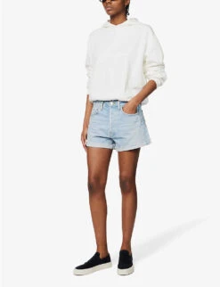 CITIZENS OF HUMANITY Annabelle High-rise Organic-denim Shorts -Ress Clothing Shop R04148285 HERMOSALTINDIGO ALT01