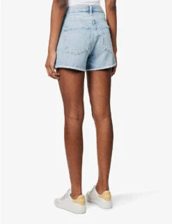AGOLDE Dee High-rise Organic-denim Shorts -Ress Clothing Shop R04148483 HAZARDLIGHTVINTIND ALT03