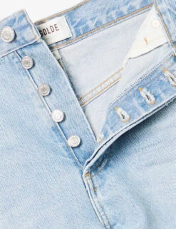 AGOLDE Dee High-rise Organic-denim Shorts -Ress Clothing Shop R04148483 HAZARDLIGHTVINTIND ALT06