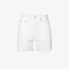 AGOLDE Parker High-rise Organic-denim Shorts 1 AGOLDE Parker High-rise Organic-denim Shorts -Ress Clothing Shop R04148485 PANNACOTTAWHITE M