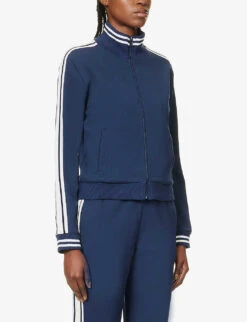 Hamilton Margot Striped Organic Cotton-blend Jacket -Ress Clothing Shop R04148916 NAVY ALT02