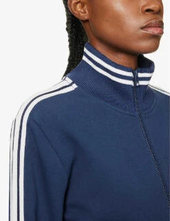 Hamilton Margot Striped Organic Cotton-blend Jacket -Ress Clothing Shop R04148916 NAVY ALT04