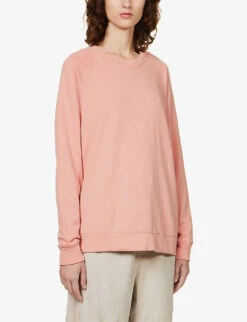 JAMES PERSE Round-neck Cotton-jersey Sweatshirt -Ress Clothing Shop R04149011 SPRITZ ALT02