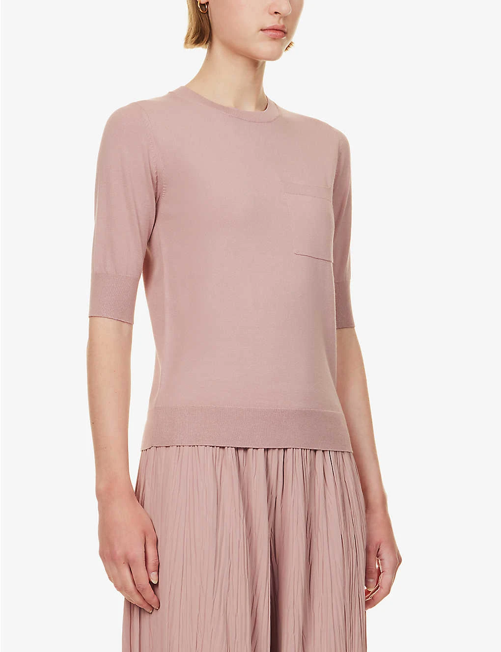 Max Mara Round-neck Short-sleeve Knitted Top 5 Max Mara Round-neck Short-sleeve Knitted Top - Image 3