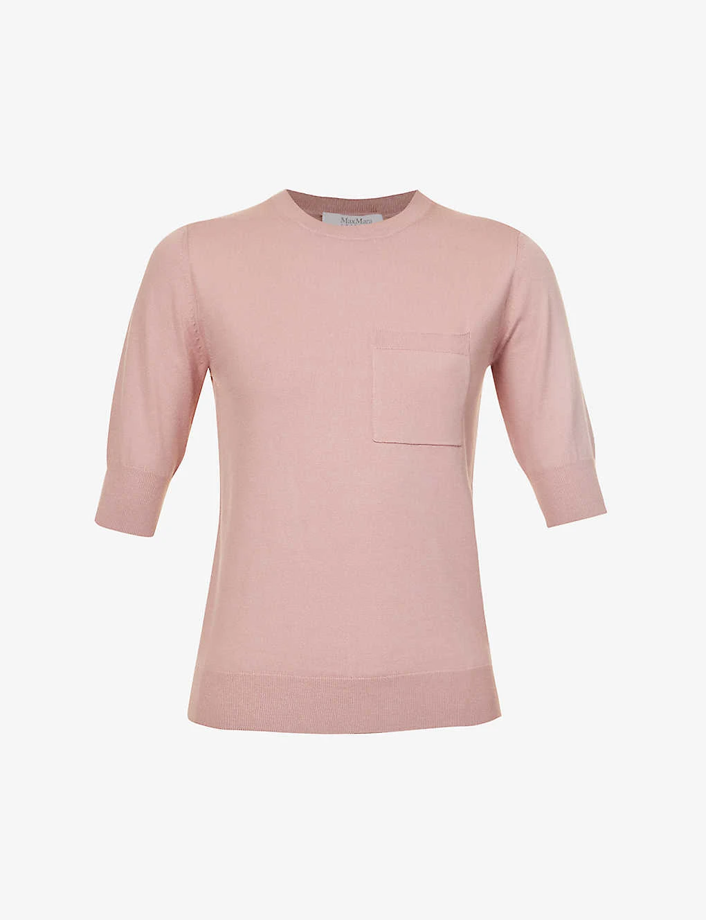 Max Mara Round-neck Short-sleeve Knitted Top 3 Max Mara Round-neck Short-sleeve Knitted Top