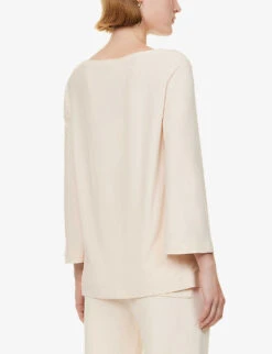 Max Mara Pampas Relaxed-fit Stretch-woven Top 10 Max Mara Pampas Relaxed-fit Stretch-woven Top -Ress Clothing Shop R04149121 IVORY ALT03