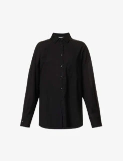 Emery Relaxed-fit Cotton And Linen-blend Shirt 9 Emery Relaxed-fit Cotton And Linen-blend Shirt -Ress Clothing Shop R04149652 BLACK M