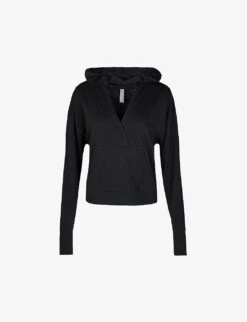 Sweaty Betty After Class V-neck Organic Cotton-blend Hoody